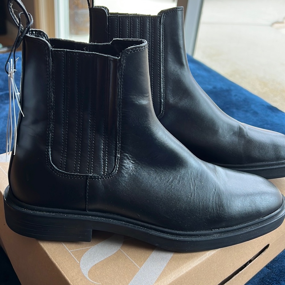 Zara black Chelsea boot. New in box. USA size 9